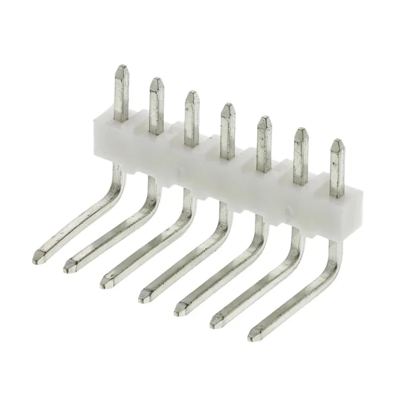 Molex KK 254 Series Right Angle Through Hole Pin Header, 7 Contacts, 2.54 mm Pitch, 1 Row, Unshrouded 22-05-2071