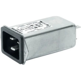 Schurter Panel Mount IEC Connector, 250V AC, 16A, C20 Line Filter, Quick Connect 5130.0000