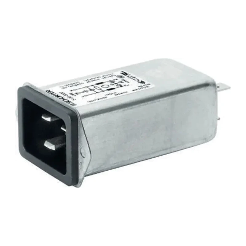 Schurter Panel Mount IEC Connector, 250V AC, 16A, C20 Line Filter, Quick Connect 5130.0000