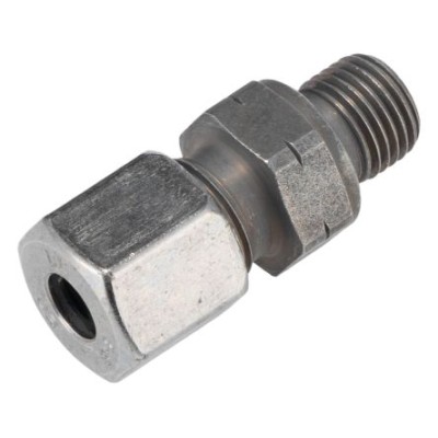 Parker M Series Steel Male Stud, 8 mm Tube Size, 1/4 in G Thread, High Corrosion Resistance GE08SREDCF