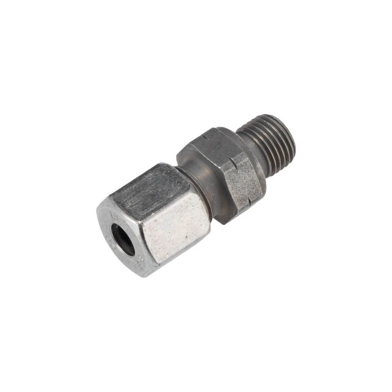 Parker M Series Steel Male Stud, 8 mm Tube Size, 1/4 in G Thread, High Corrosion Resistance GE08SREDCF