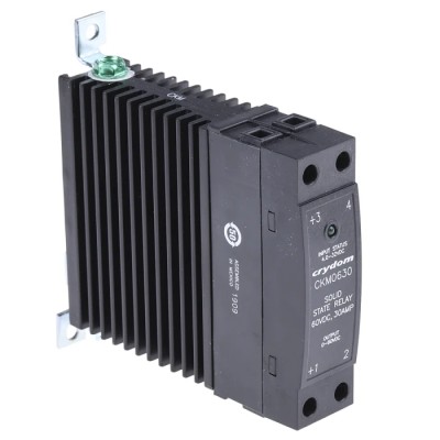 Crydom Solid State Relay CKM0630, 30A Load 60V DC Output, DIN Rail Mount, 32V DC Control, IP20
