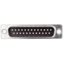 RS PRO 25-Way Straight Cable D-Sub Connector Male 481-061, Crimp, 5A, 750V, Steel Shell, Gold Plated Contacts