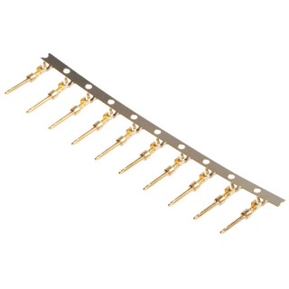 RS PRO Male Crimp D-Sub Connector Contact, Gold over Nickel, Plug, 20–24 AWG, 5A, Copper Alloy, 481-140