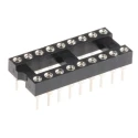 Winslow 2.54 mm Pitch Vertical 18 Way Through Hole Turned Pin Open Frame DIL Socket, 5A W30518TRC