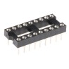 Winslow 2.54 mm Pitch Vertical 18 Way Through Hole Turned Pin Open Frame DIL Socket, 5A W30518TRC