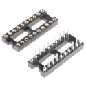 Winslow 2.54 mm Pitch Vertical 20 Way Through Hole Turned Pin Open Frame DIL Socket 5A W30520TRC