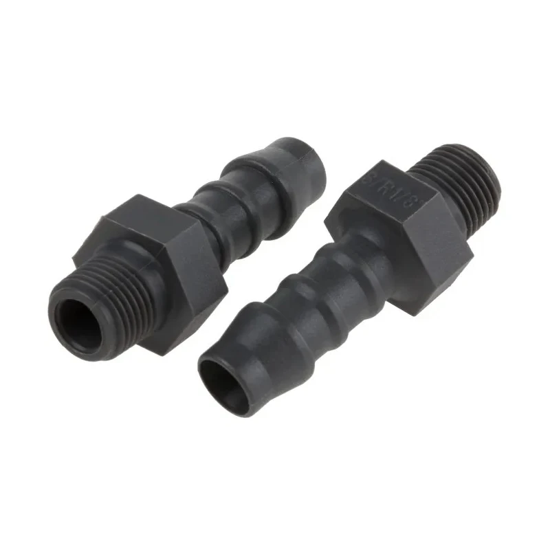 RS PRO Hose Connector 8 mm ID Nylon Black BSP Male Threaded 1/8 in x 1/4 in 795-130