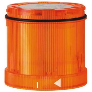 Werma Yellow Flashing Effect Beacon Unit, LED, Surface Mount, IP65, 230V AC, 105dB, 70mm Base, 644.310.68