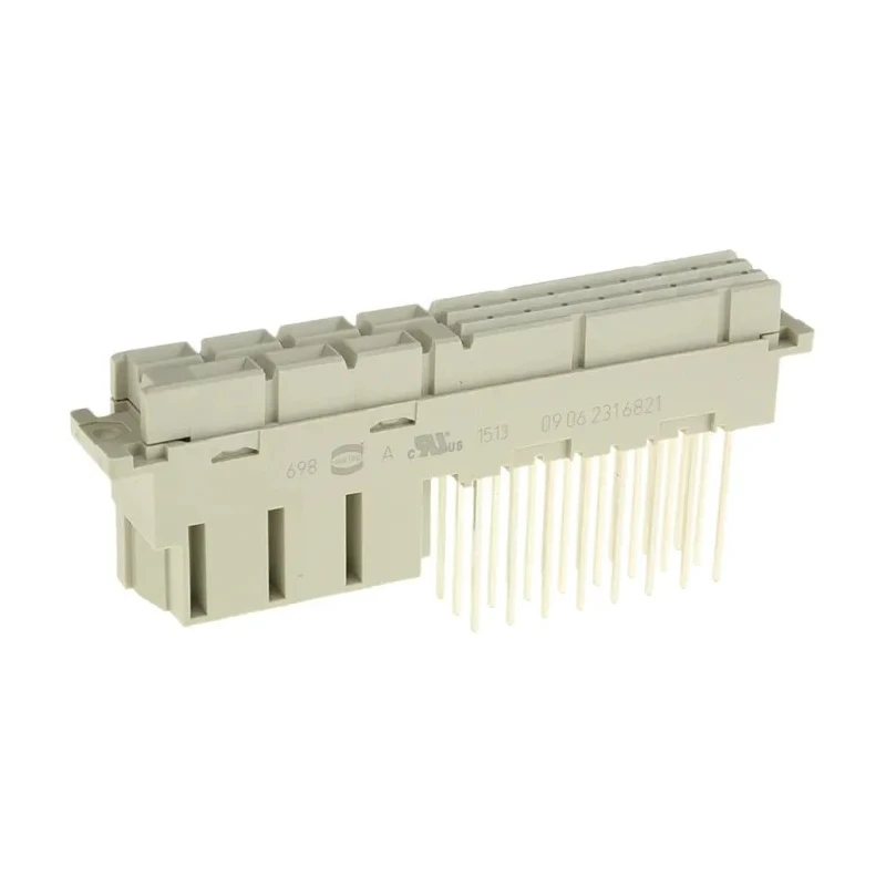 Harting DIN 41612 64-Way Panel Mount Connector, 10.16mm Pitch, Type C/2, Class C2, 3 Row Female, Straight 09062316821