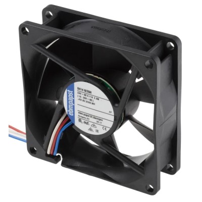 ebm-papst Axial Fan , 24V DC, 2.8W, 79 m³/h, 80x80x25mm, IP20