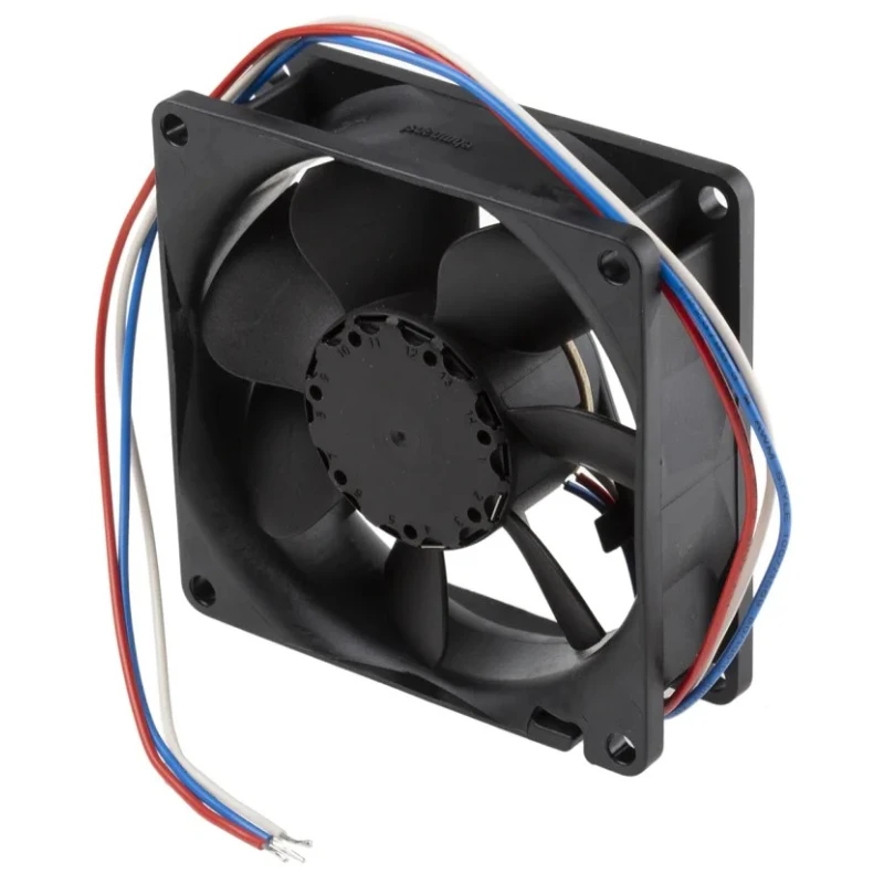 ebm-papst Axial Fan , 24V DC, 2.8W, 79 m³/h, 80x80x25mm, IP20