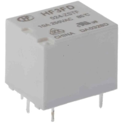 RS PRO PCB Power Relay, 24V DC Coil, 10A Switching, SPDT, Silver Alloy Contacts, Model 0476618P