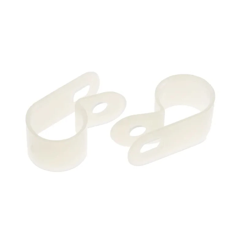 RS PRO Natural Polyamide 66 Cable Clip P Clamp Screw Fixing 12.7 mm Max Bundle Diameter 31x12x1.5 mm 479-548