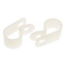 RS PRO Natural Polyamide 66 Cable Clip P Clamp Screw Fixing 12.7 mm Max Bundle Diameter 31x12x1.5 mm 479-548