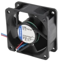 ebm-papst 600 N Series Axial Fan 24V DC 2.5W 43 m³/h 60 mm x 60 mm x 25.4 mm Sleeve Bearing Backward Curve 614NGH