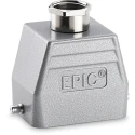EPIC Heavy Duty Power Connector Kit, 6 Way, 16A, H-BE Series, Top Entry Hood, Plug Insert, Cable 10011000+10190000+12954300