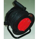 RS PRO 25m 4 Socket Type E Cable Reel, IP44, Neoprene Jacket, 16A, Circuit Breaker 481-349
