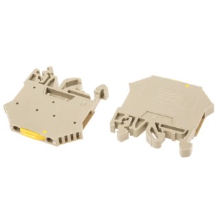 RS PRO TRK Series DIN Rail Terminal Block Brown, 0.5mm² to 5mm², Screw, 600V, 15A 815-723