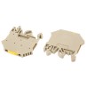RS PRO TRK Series DIN Rail Terminal Block Brown, 0.5mm² to 5mm², Screw, 600V, 15A 815-723