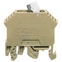 RS PRO TRK Series DIN Rail Terminal Block Brown, 0.5mm² to 5mm², Screw, 600V, 15A 815-723