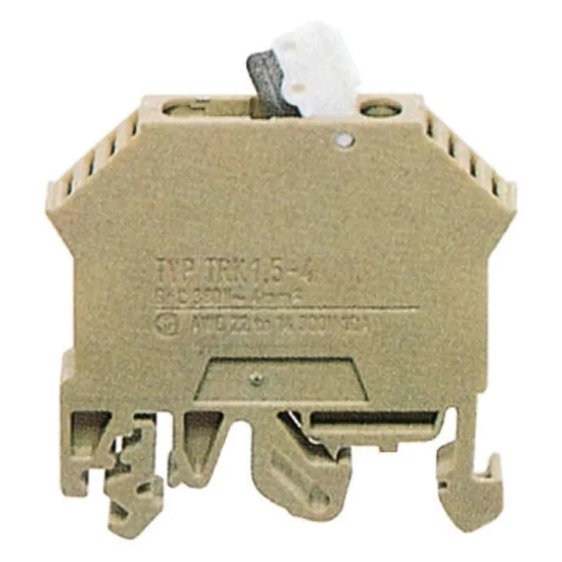 RS PRO TRK Series DIN Rail Terminal Block Brown, 0.5mm² to 5mm², Screw, 600V, 15A 815-723
