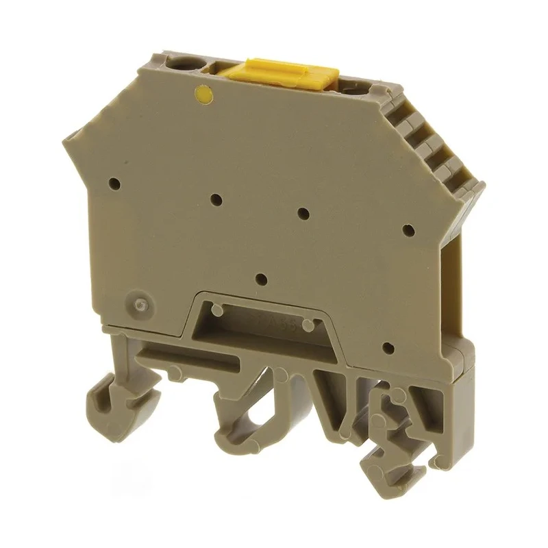 RS PRO TRK Series DIN Rail Terminal Block Brown, 0.5mm² to 5mm², Screw, 600V, 15A 815-723