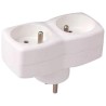 RS PRO European Travel Adapter 2 Way, 16A, Multiple Socket Child Protection 3680W 481-389