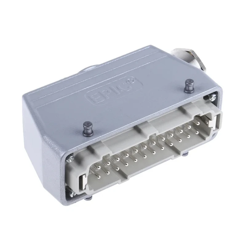 EPIC H-BE Heavy Duty Power Connector 24 Way 16A PG21 Thread Silver-Plated Contacts Kit 10113000+10196000+12954500