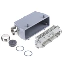 EPIC H-BE Heavy Duty Power Connector 24 Way 16A PG21 Thread Silver-Plated Contacts Kit 10113000+10196000+12954500
