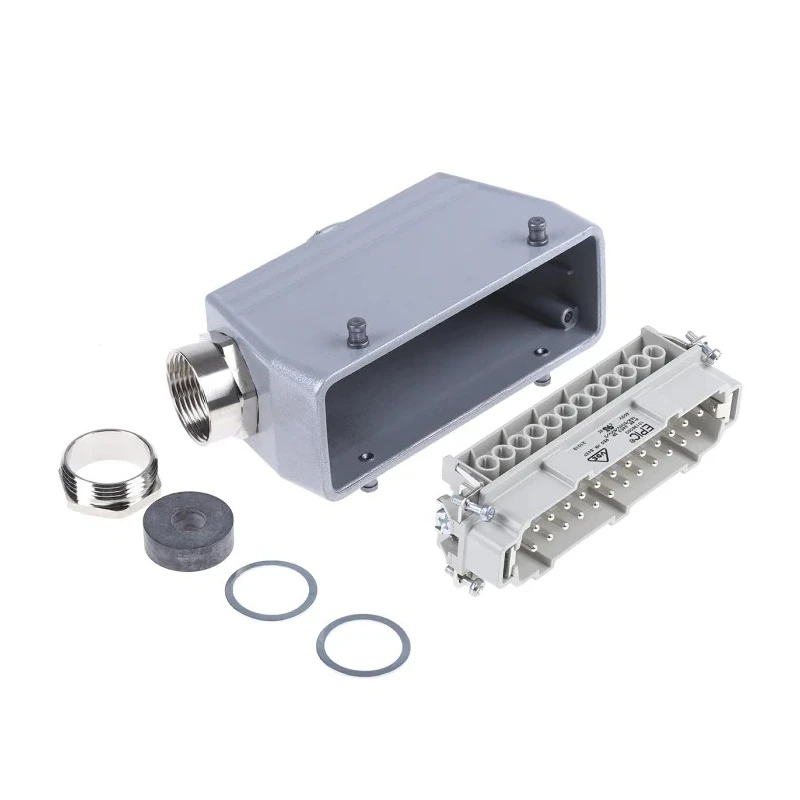 EPIC H-BE Heavy Duty Power Connector 24 Way 16A PG21 Thread Silver-Plated Contacts Kit 10113000+10196000+12954500