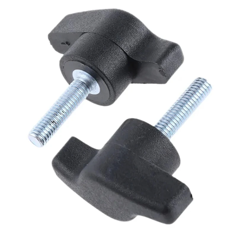 RS PRO Black Thermoplastic Male Offset Wing Clamping Knob, Threaded Stud, M5 x 20 mm, 35 mm Diameter 478-488