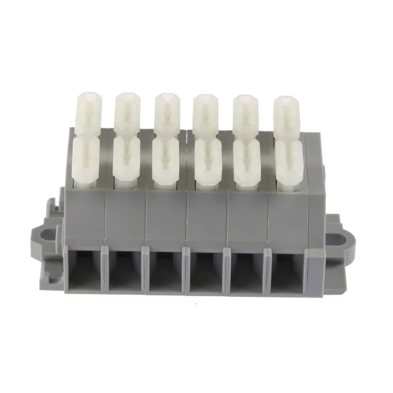 WAGO Terminal Strip, Grey, 2.5mm², Cage Clamp, 1-Level, 6 Positions, 500V, 24A, 261 Series 261-106/341-000