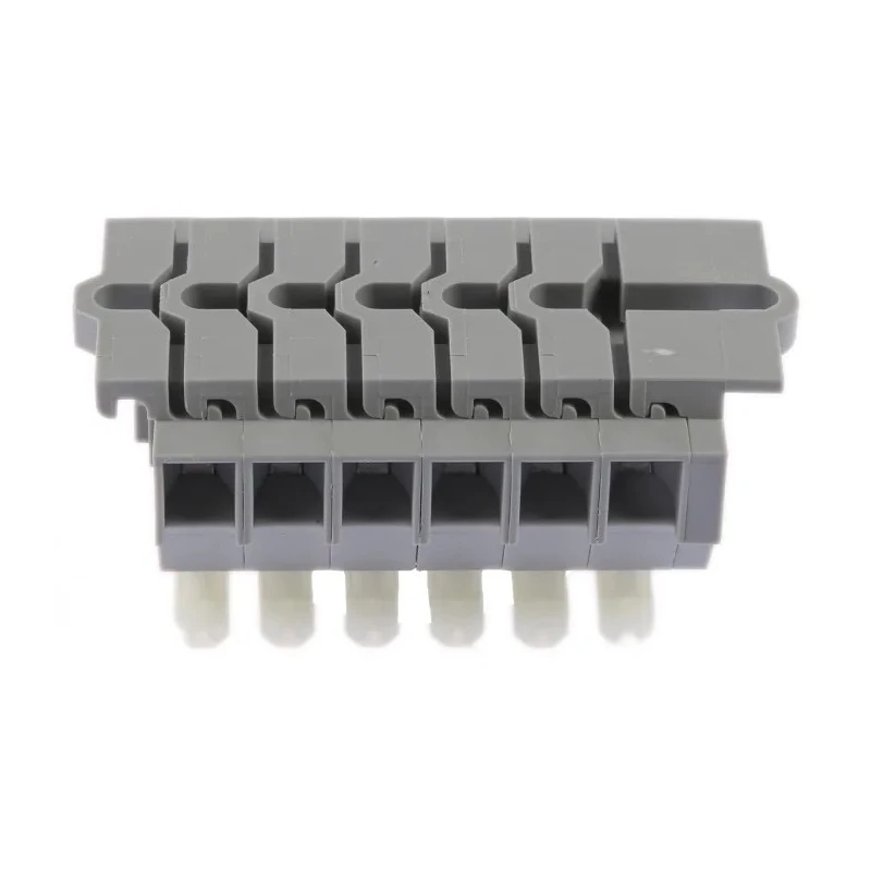 WAGO Terminal Strip, Grey, 2.5mm², Cage Clamp, 1-Level, 6 Positions, 500V, 24A, 261 Series 261-106/341-000