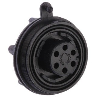 Bulgin Circular Connector, Panel Mount, 6 Contacts, Female Socket, IP68, 5A, 250V, Standard Buccaneer Series PX0738/S