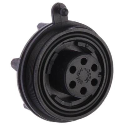 Bulgin Circular Connector, Panel Mount, 6 Contacts, Female Socket, IP68, 5A, 250V, Standard Buccaneer Series PX0738/S