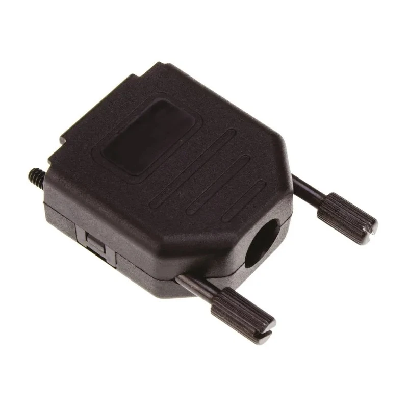MH Connectors Polyamide D-Sub Backshell, 9 Way, Black, Straight, Strain Relief, MHDPPK9-K