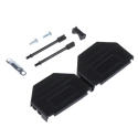 MH Connectors MHDPPK-SLIM Series Polyamide Straight D-Sub Backshell, 25 Way Strain Relief MHDPPK25-K
