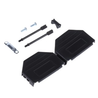 MH Connectors MHDPPK-SLIM Series Polyamide Straight D-Sub Backshell, 25 Way Strain Relief MHDPPK25-K