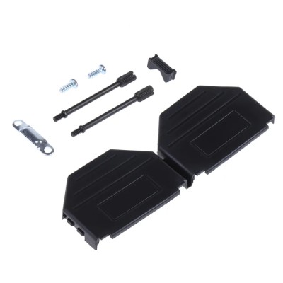 MH Connectors MHDPPK-SLIM Series Polyamide Straight D-Sub Backshell, 25 Way Strain Relief MHDPPK25-K