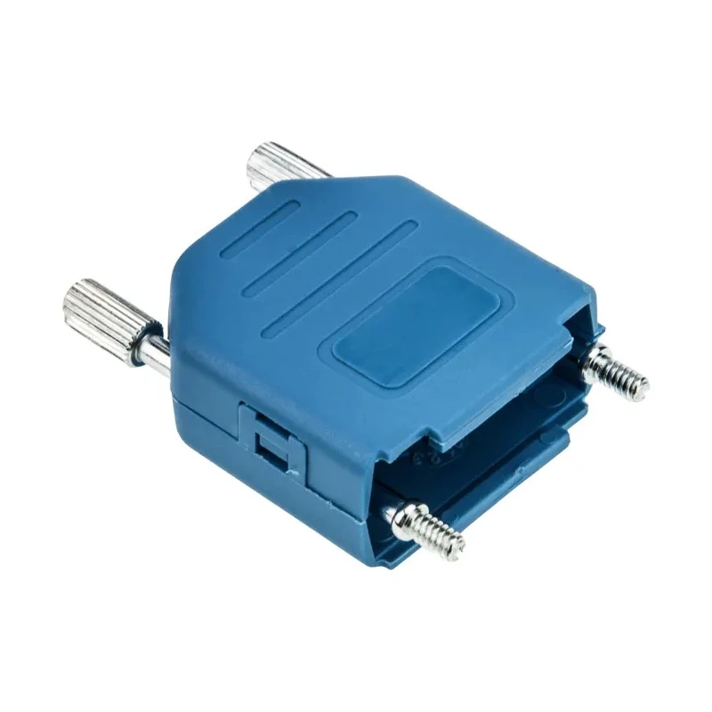 MH Connectors MHDPPK-SLIM Series Polyamide Straight D-Sub Backshell, 9 Way, Strain Relief, Blue, MHDPPK9-B-K