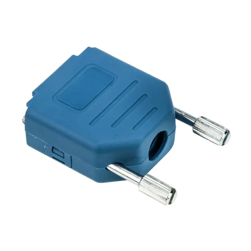 MH Connectors MHDPPK-SLIM Series Polyamide Straight D-Sub Backshell, 9 Way, Strain Relief, Blue, MHDPPK9-B-K