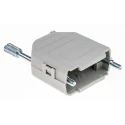 MH Connectors MHDPPK-SLIM Series Polyamide Straight D-Sub Backshell, 9 Way, Ivory, Strain Relief MHDPPK9-I-K