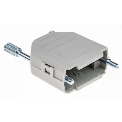 MH Connectors MHDPPK-SLIM Series Polyamide Straight D-Sub Backshell, 9 Way, Ivory, Strain Relief MHDPPK9-I-K