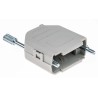MH Connectors MHDPPK-SLIM Series Polyamide Straight D-Sub Backshell, 9 Way, Ivory, Strain Relief MHDPPK9-I-K