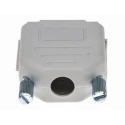 MH Connectors MHDPPK-SLIM Series Polyamide Straight D-Sub Backshell, 9 Way, Ivory, Strain Relief MHDPPK9-I-K