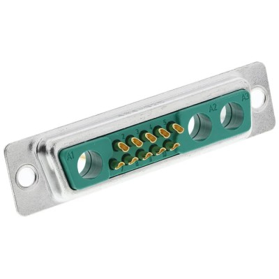FCT from Molex 13 Way Straight Panel Mount D-Sub Connector Male FM13W3P-K120 / 1731070063, 5A, Steel, 1000V