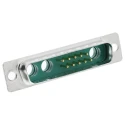 FCT from Molex 13 Way Straight Panel Mount D-Sub Connector Male FM13W3P-K120 / 1731070063, 5A, Steel, 1000V