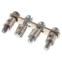 Weidmüller Q Series Jumper Bar for Terminal Block, Copper Zinc Alloy, Grey 0336600000