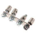 Weidmüller Q Series Jumper Bar for Terminal Block, Copper Zinc Alloy, Grey 0336600000
